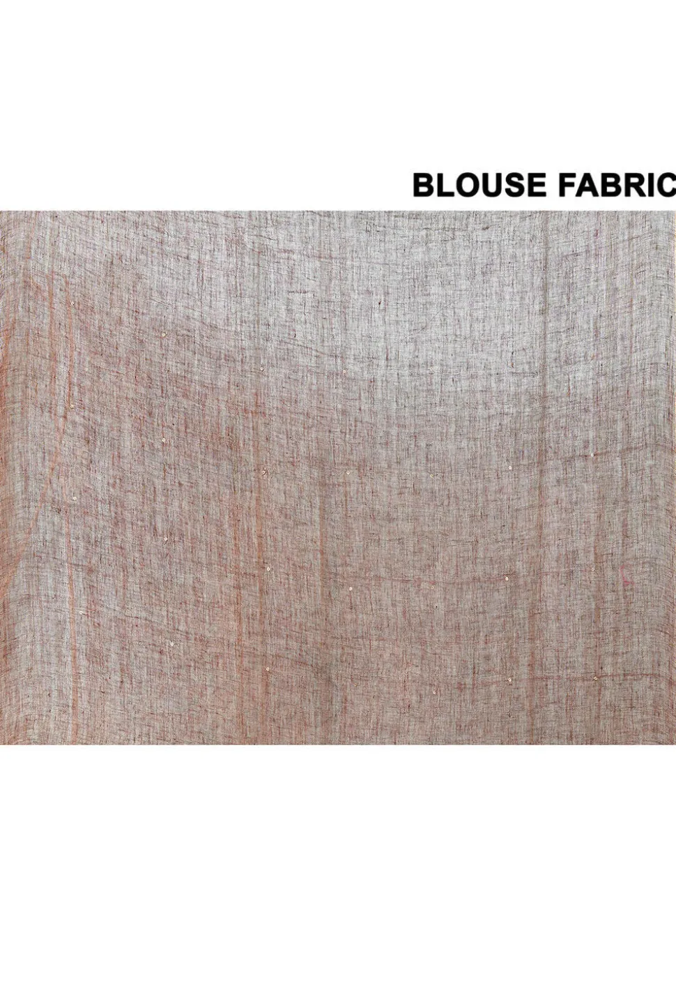 Handloom Linen Silk Saree in Brown