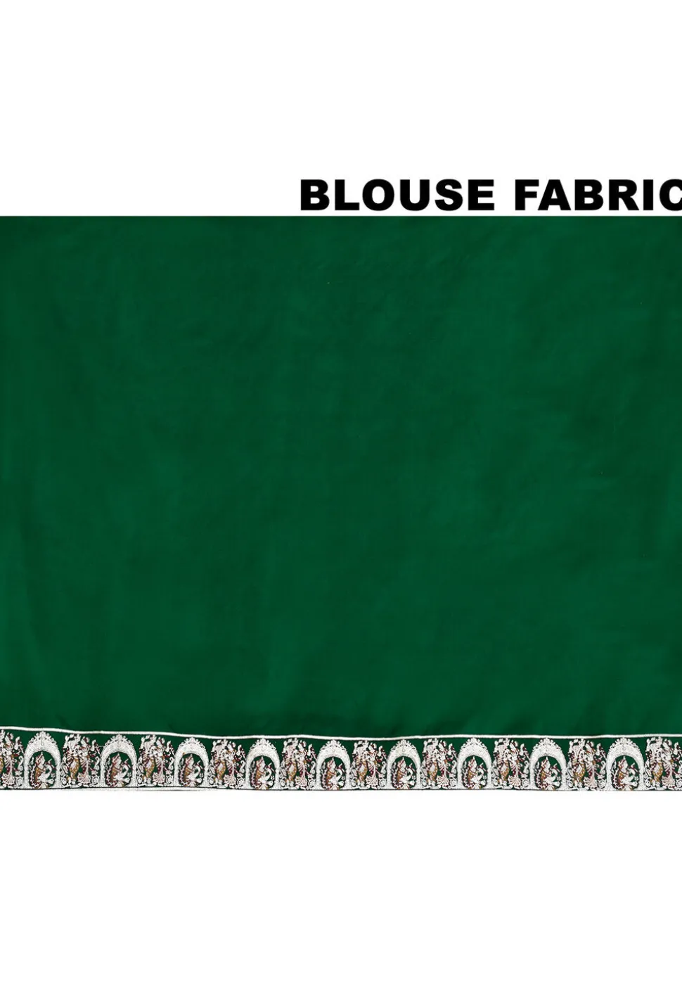 Handloom Pure Banarasi Katan Silk Saree in Dark Green