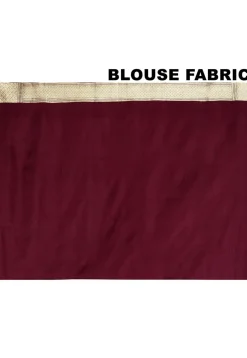 Handloom Pure Banarasi Katan Silk Saree in Wine