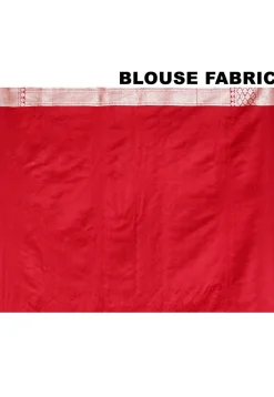 Handloom Pure Banarasi Katan Silk Saree in Red