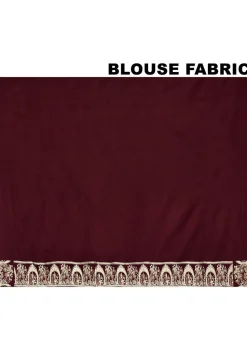 Handloom Pure Banarasi Katan Silk Saree in Wine