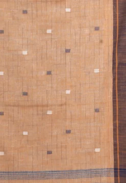 Handloom Pure Cotton Saree in Grey