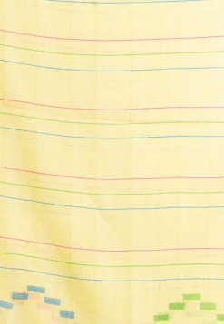 Handloom Pure Cotton Saree in Yellow
