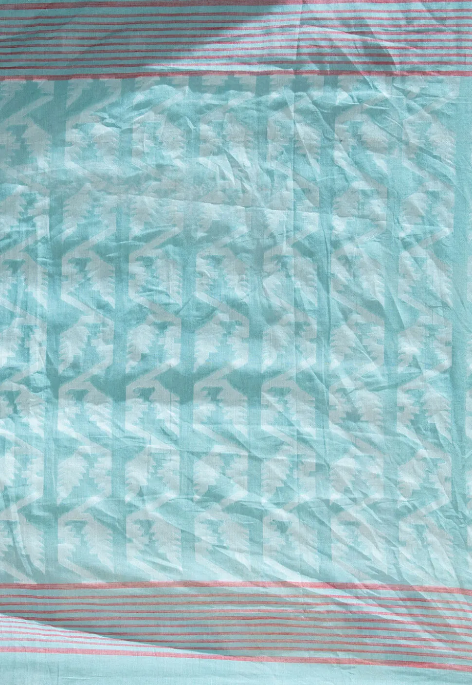 Handloom Pure Cotton Saree in Blue