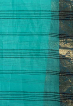 Handloom Pure Cotton Tant Saree in Sea Green