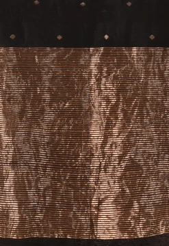 Handloom Pure Matka Silk Saree in Black