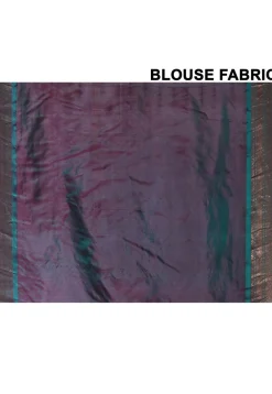 Handloom Pure Silk Cotton Gadwal Saree in Dark Purple