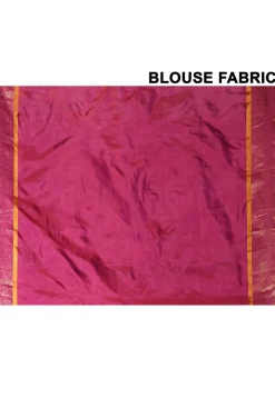Handloom Pure Silk Cotton Gadwal Saree in Magenta