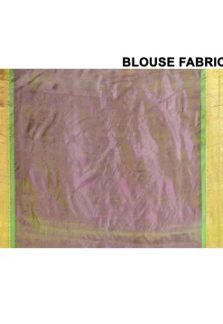 Handloom Pure Silk Cotton Gadwal Saree in Magenta
