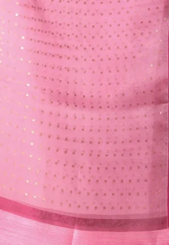 Handloom Pure Silk Saree in Pink