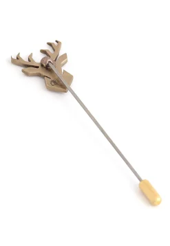 Imperial Stag Metallic Lapel Pin