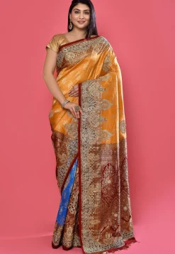 Kanchipuram Pure Kanchipuram Silk Saree in Multicolor