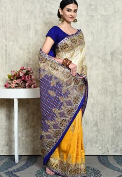 Kanchipuram Pure Silk Saree in Multicolor