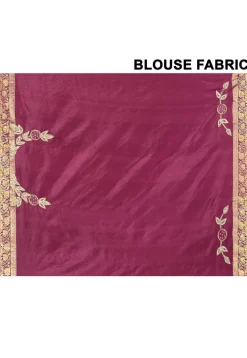 Kanchipuram Pure Silk Saree in Maroon and Golden