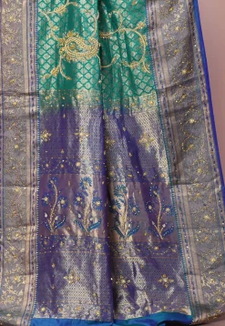 Kanchipuram Pure Silk Saree in Green