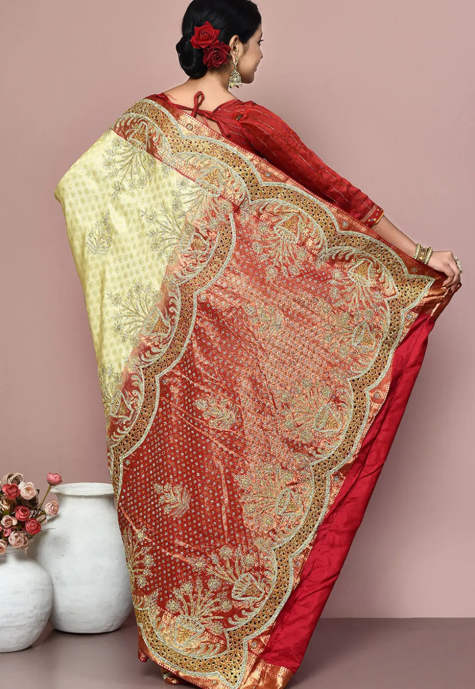 Kanchipuram Pure Silk Saree in Multicolor