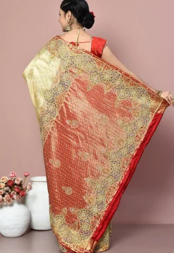 Kanchipuram Pure Silk Saree in Multicolor