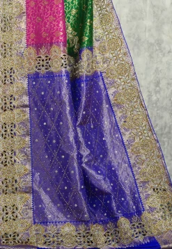 Kanchipuram Pure Silk Saree in Multicolor