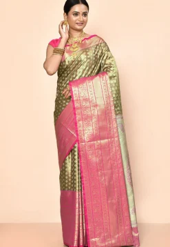 Kanchipuram Saree in Antique