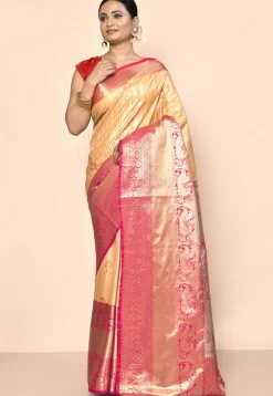 Kanchipuram Saree in Beige