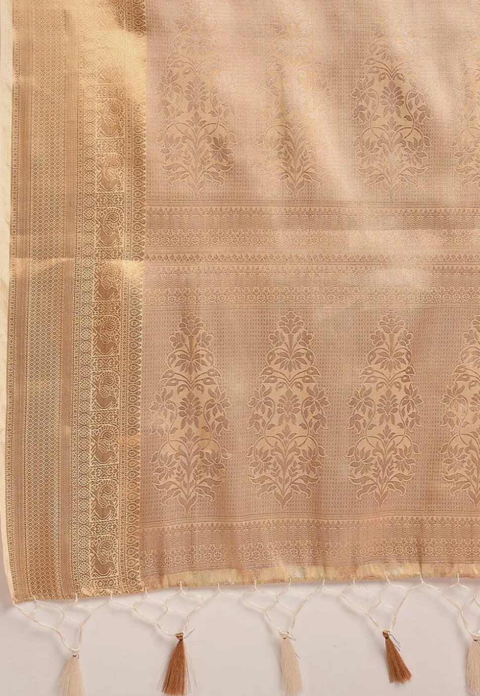 Kanchipuram Saree in Beige