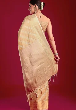 Kanchipuram Saree in Beige