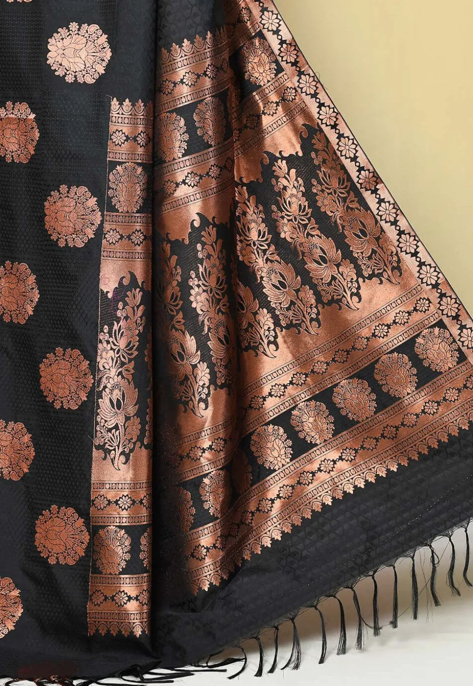 Kanchipuram Saree in Black