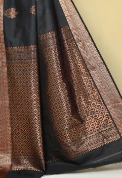 Kanchipuram Saree in Black