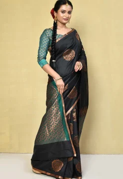 Kanchipuram Saree in Black