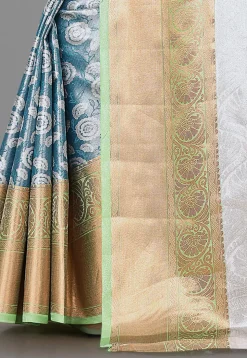 Kanchipuram Saree in Blue