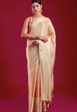 Kanchipuram Saree in Cream