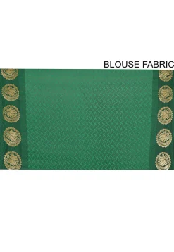Kanchipuram Saree in Dark Green
