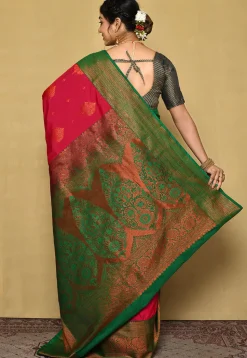 Kanchipuram Saree in Fuchsia