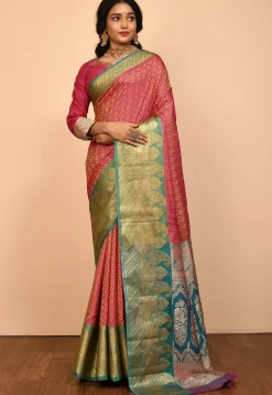 Kanchipuram Saree in Fuchsia