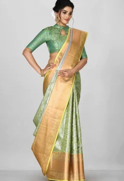 Kanchipuram Saree in Green
