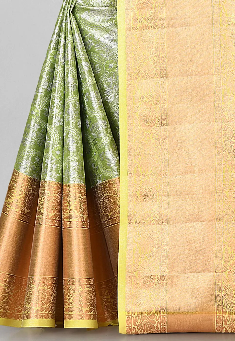 Kanchipuram Saree in Green