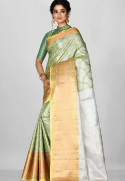 Kanchipuram Saree in Green