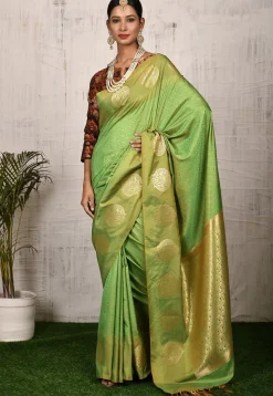 Kanchipuram Saree in Green