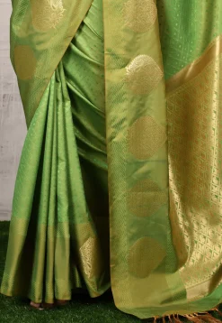 Kanchipuram Saree in Green