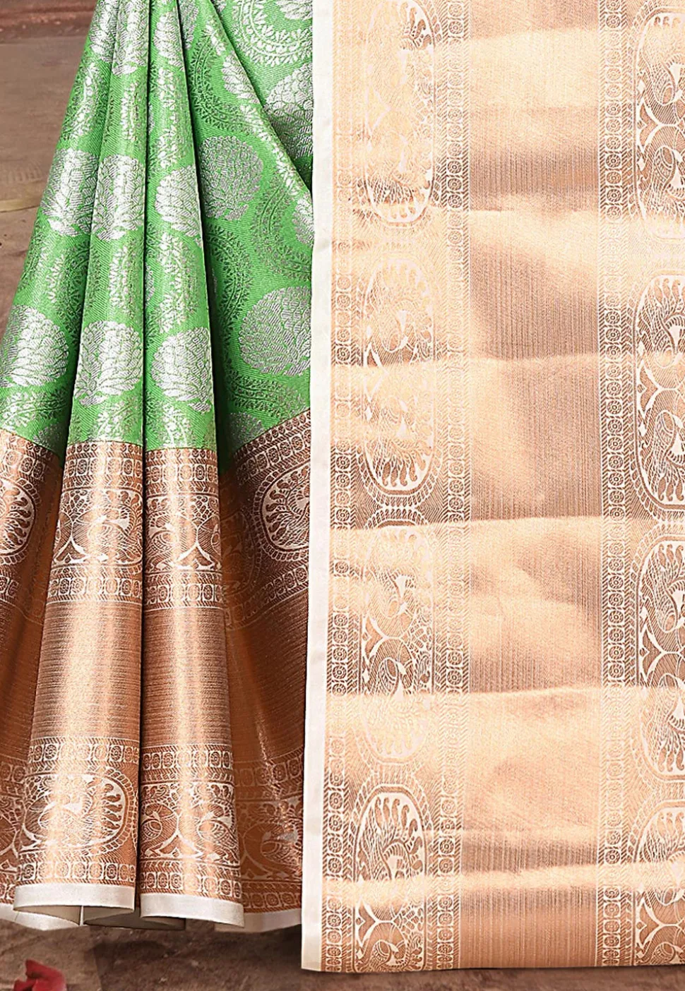 Kanchipuram Saree in Green