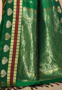 Kanchipuram Saree in Green