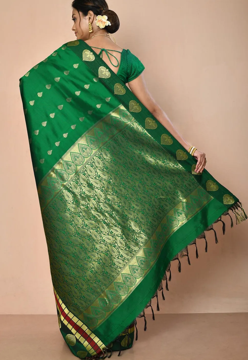 Kanchipuram Saree in Green