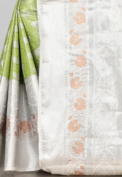 Kanchipuram Saree in Light Green