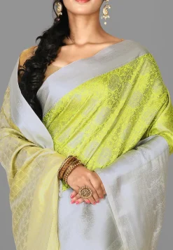 Kanchipuram Saree in Light Green