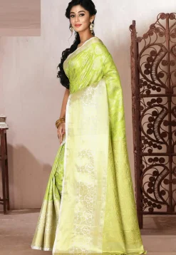 Kanchipuram Saree in Light Green