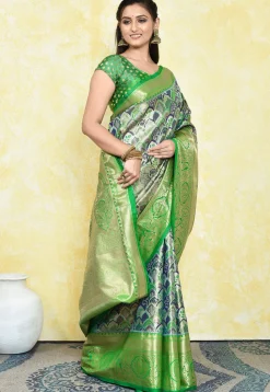 Kanchipuram Saree in Multicolor