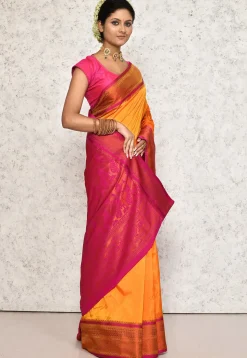 Kanchipuram Saree in Mustard