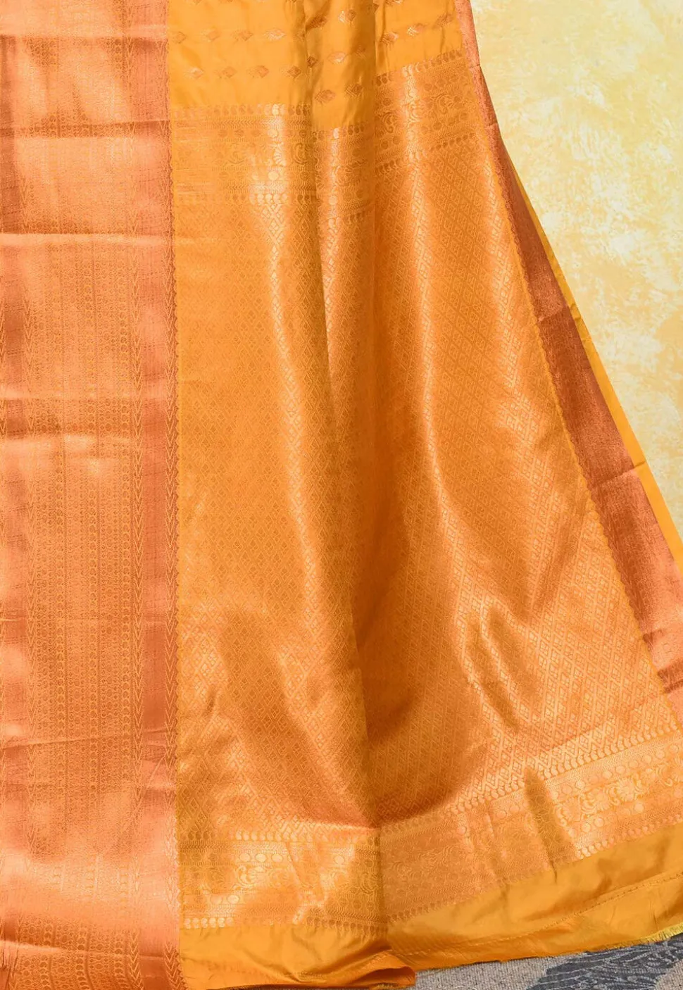 Kanchipuram Saree in Mustard