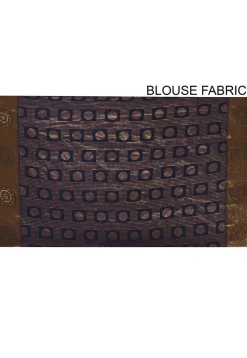 Kanchipuram Saree in Navy Blue and Antique
