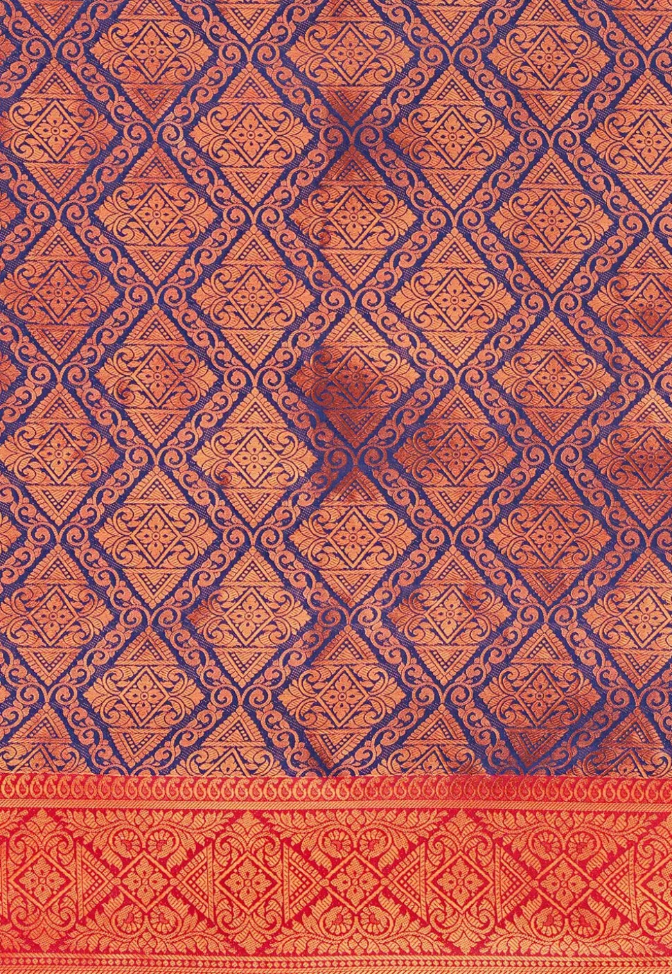 Kanchipuram Saree in Navy Blue